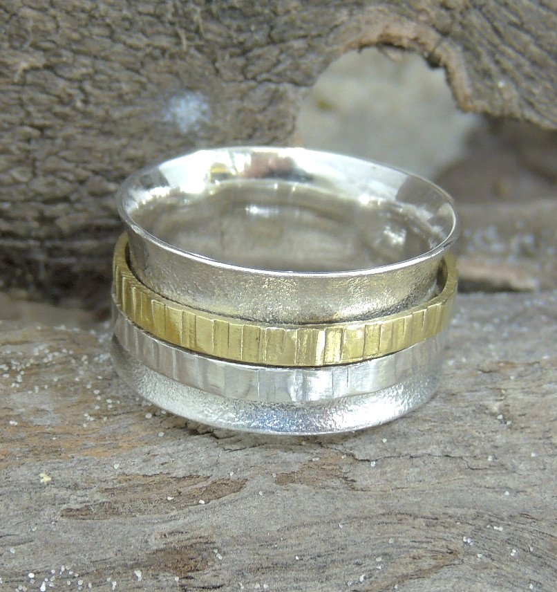 Silver Brass Ring theopalhut